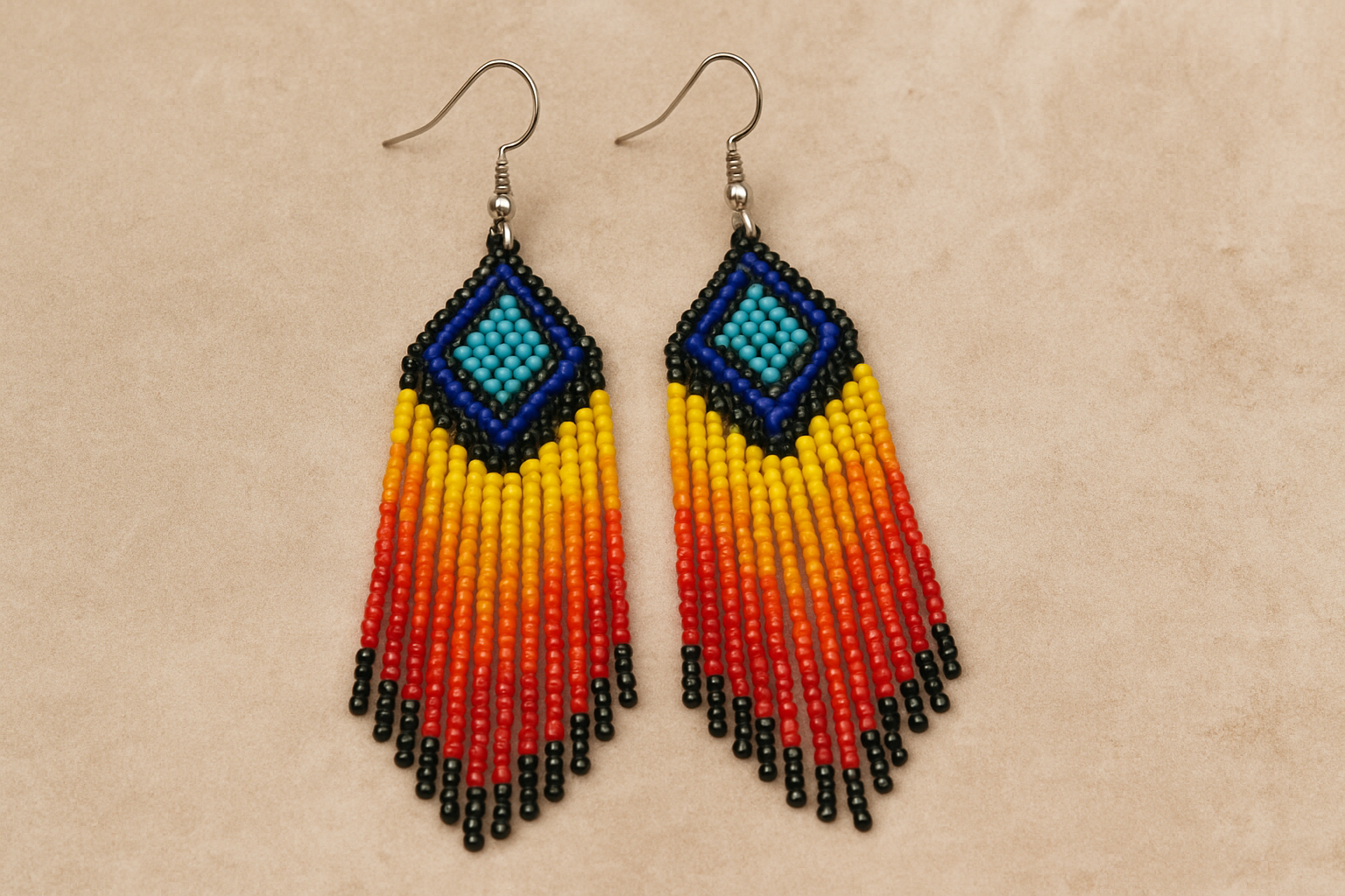 Náušnice z korálok